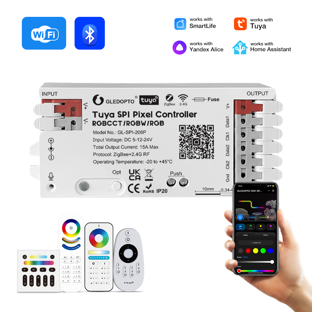 Zigbee Coordinator Stick - Gledopto Music Sync ZigBee SPI وحدة
