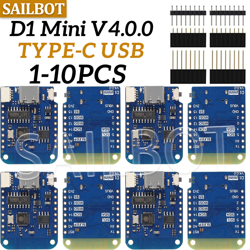 1-10 قطعة WeMos D1 Mini ESP826 - مراجعة Esp8266 Nodemcu Board وسعره