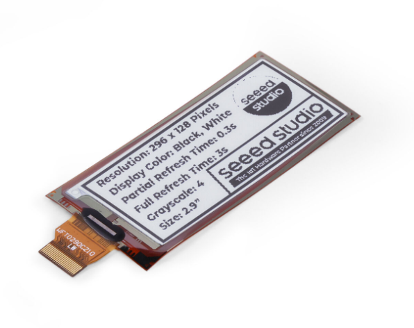 104990852 شاشة EInk EPaper مرن - مراجعة Display Epaper 2.9 وسعره